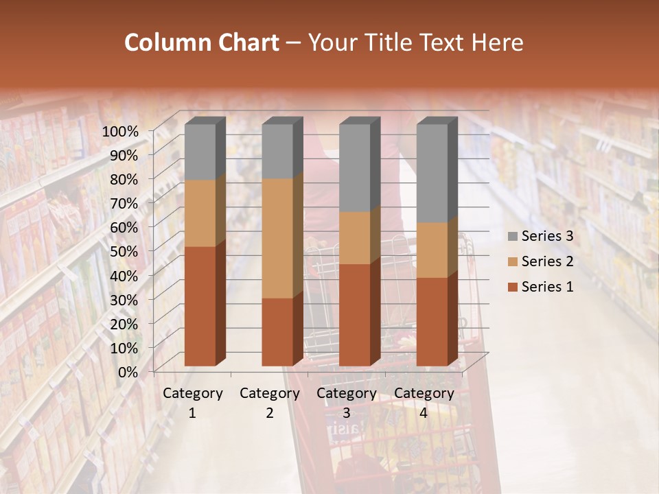 Smiling Customer Woman PowerPoint Template