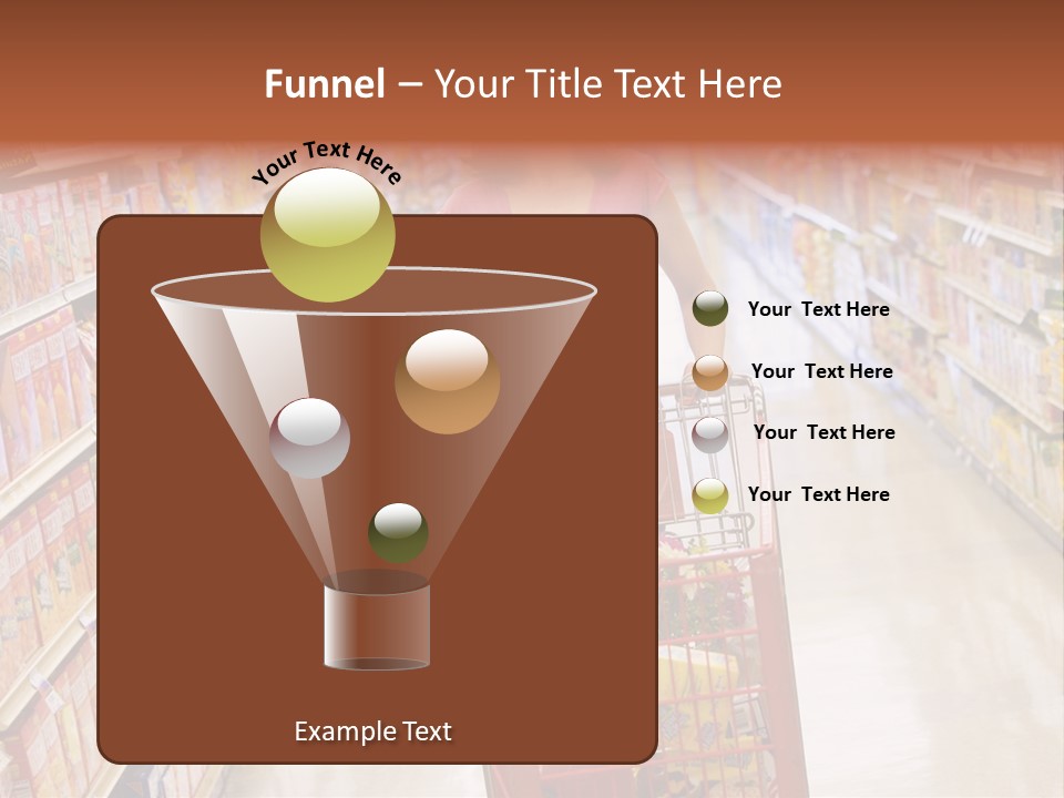Smiling Customer Woman PowerPoint Template