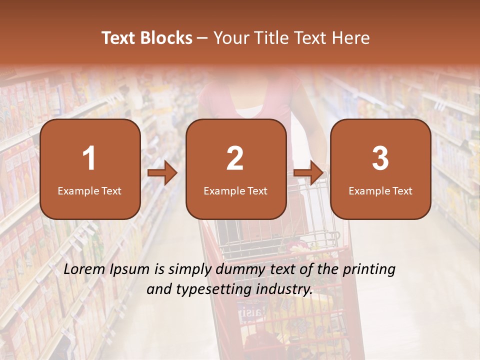 Smiling Customer Woman PowerPoint Template