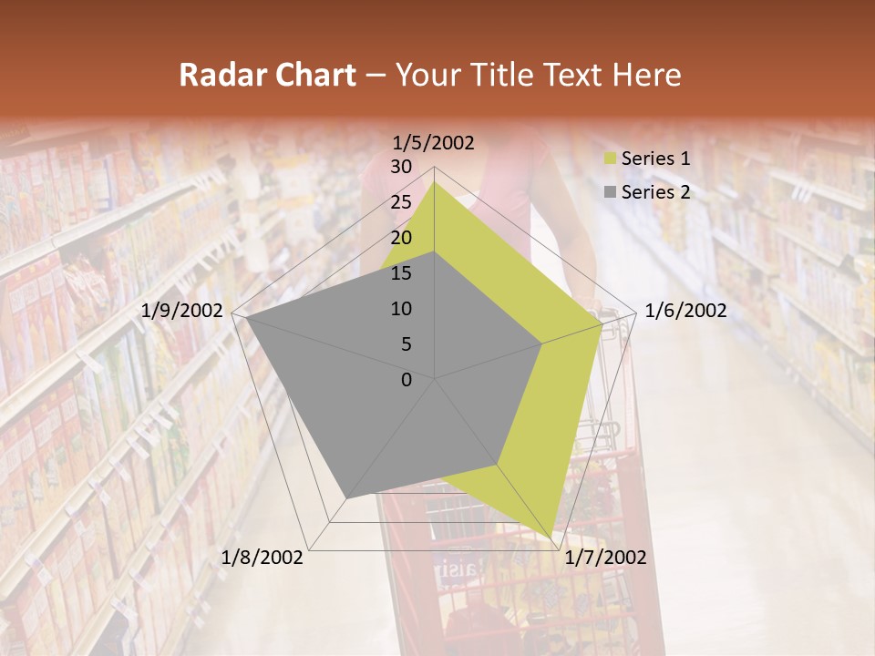 Smiling Customer Woman PowerPoint Template
