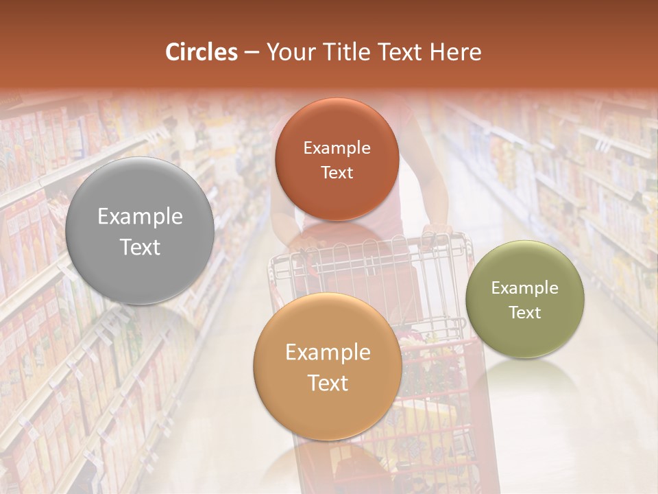 Smiling Customer Woman PowerPoint Template