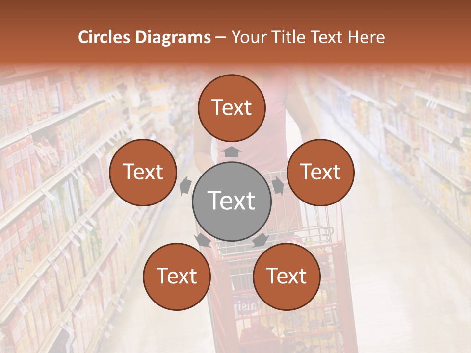 Smiling Customer Woman PowerPoint Template