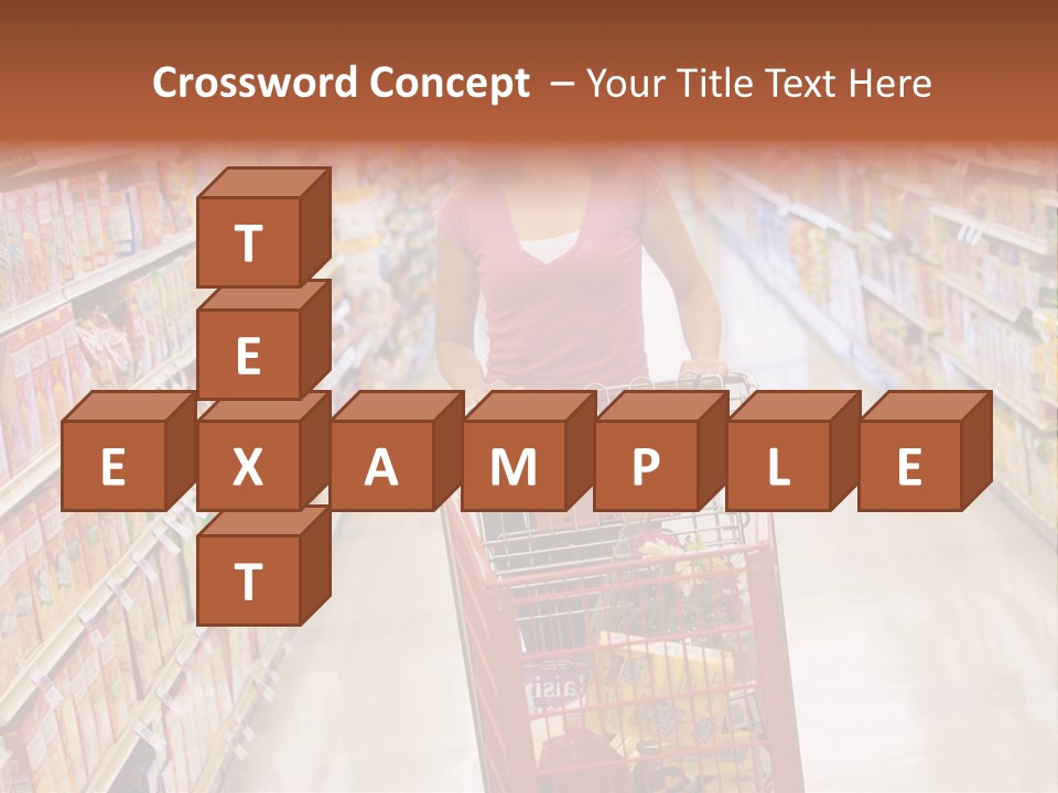 Smiling Customer Woman PowerPoint Template