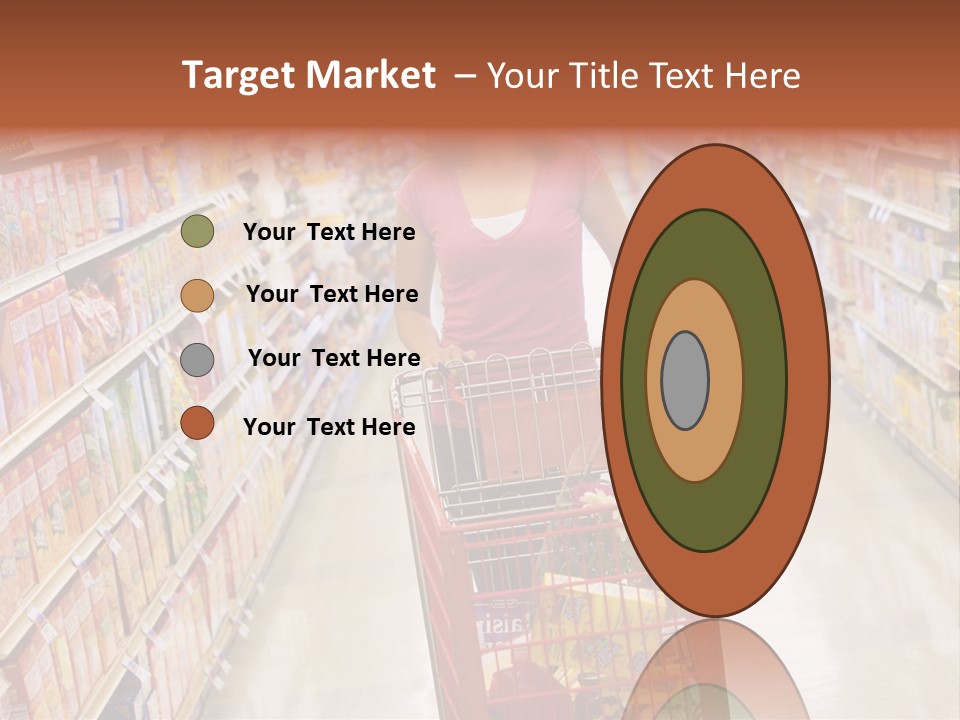 Smiling Customer Woman PowerPoint Template