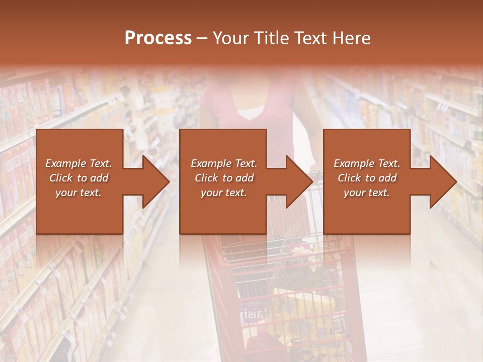 Smiling Customer Woman PowerPoint Template