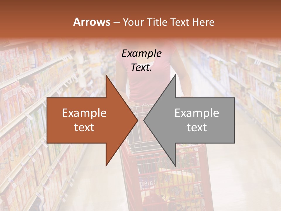 Smiling Customer Woman PowerPoint Template