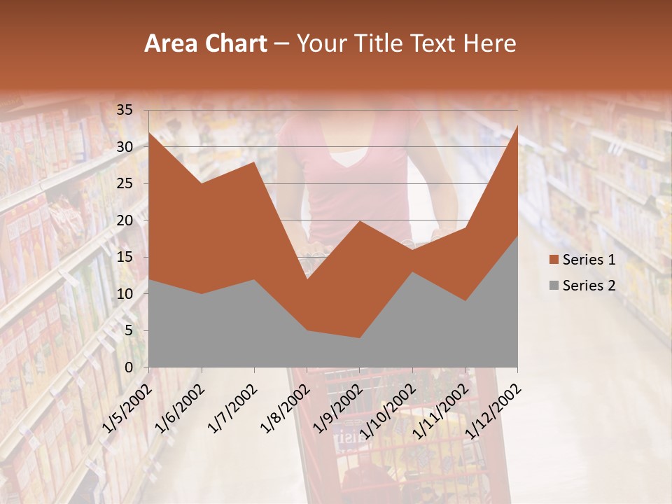Smiling Customer Woman PowerPoint Template