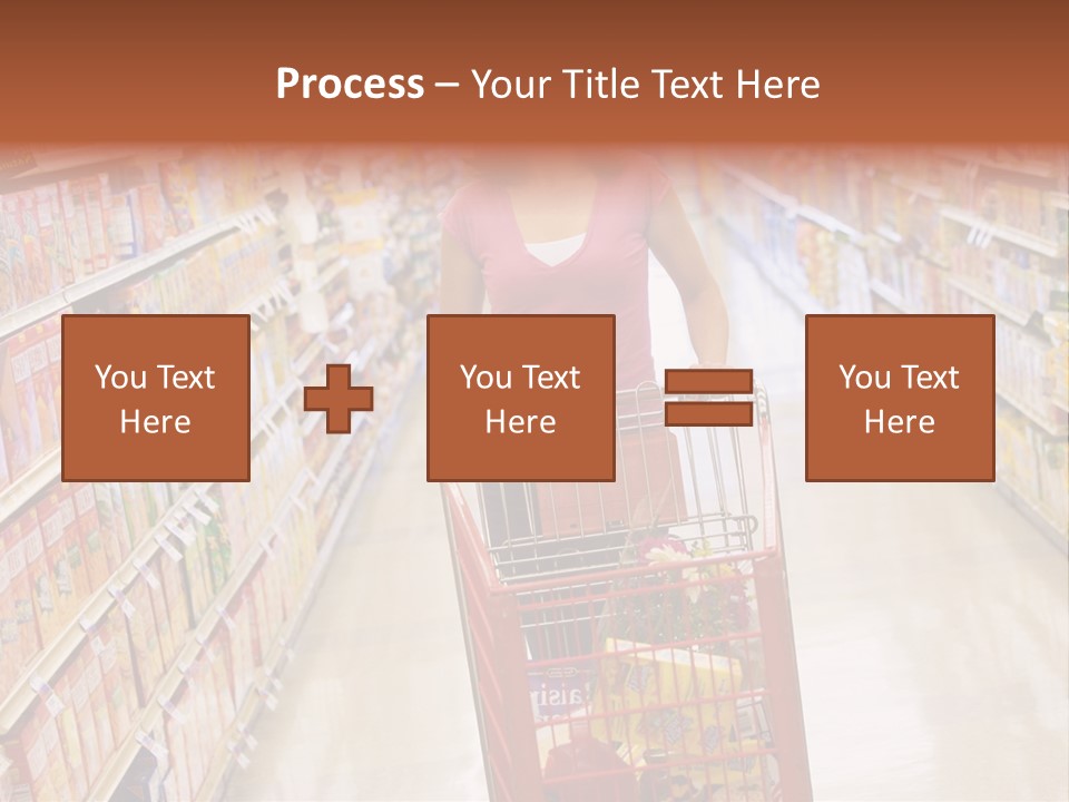 Smiling Customer Woman PowerPoint Template