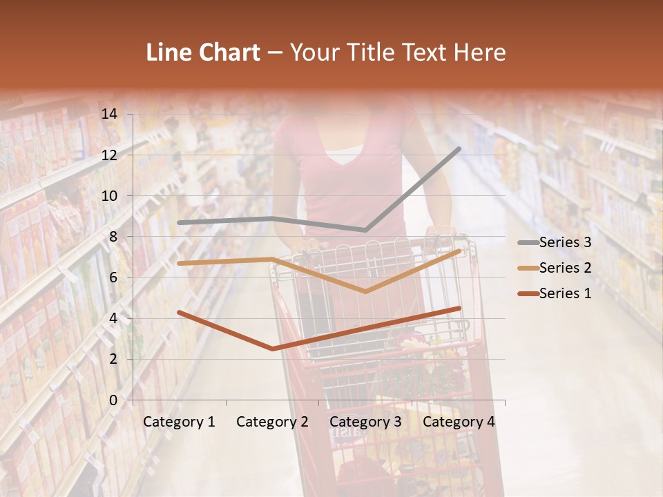 Smiling Customer Woman PowerPoint Template