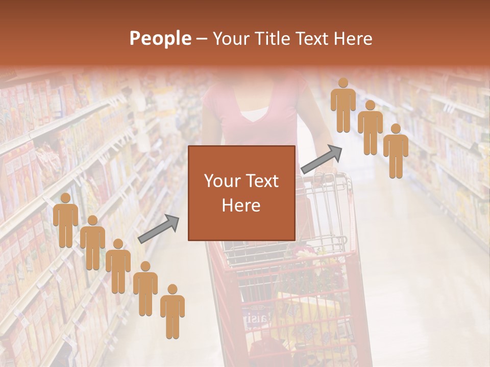 Smiling Customer Woman PowerPoint Template