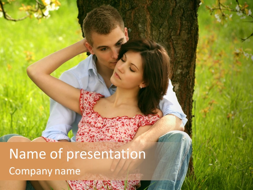 Holiday Male Love PowerPoint Template