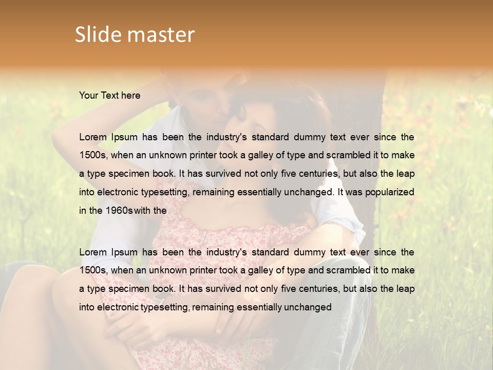 Holiday Male Love PowerPoint Template