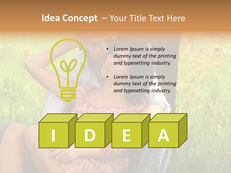 Holiday Male Love PowerPoint Template