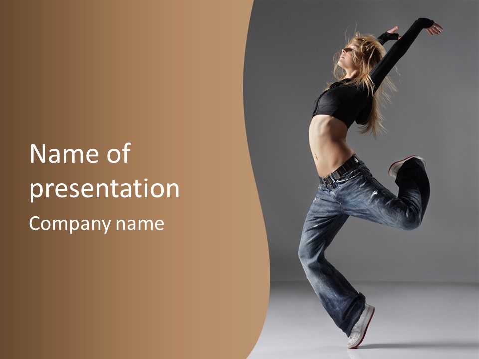 Freestyle Dance Move PowerPoint Template