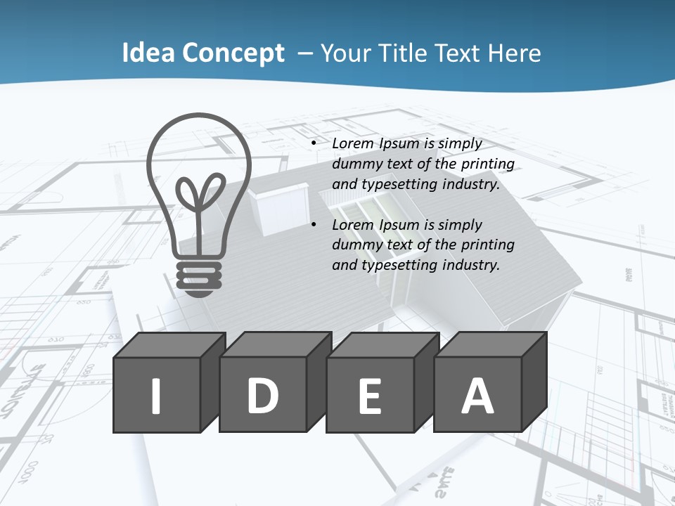 Building Fear Flat PowerPoint Template