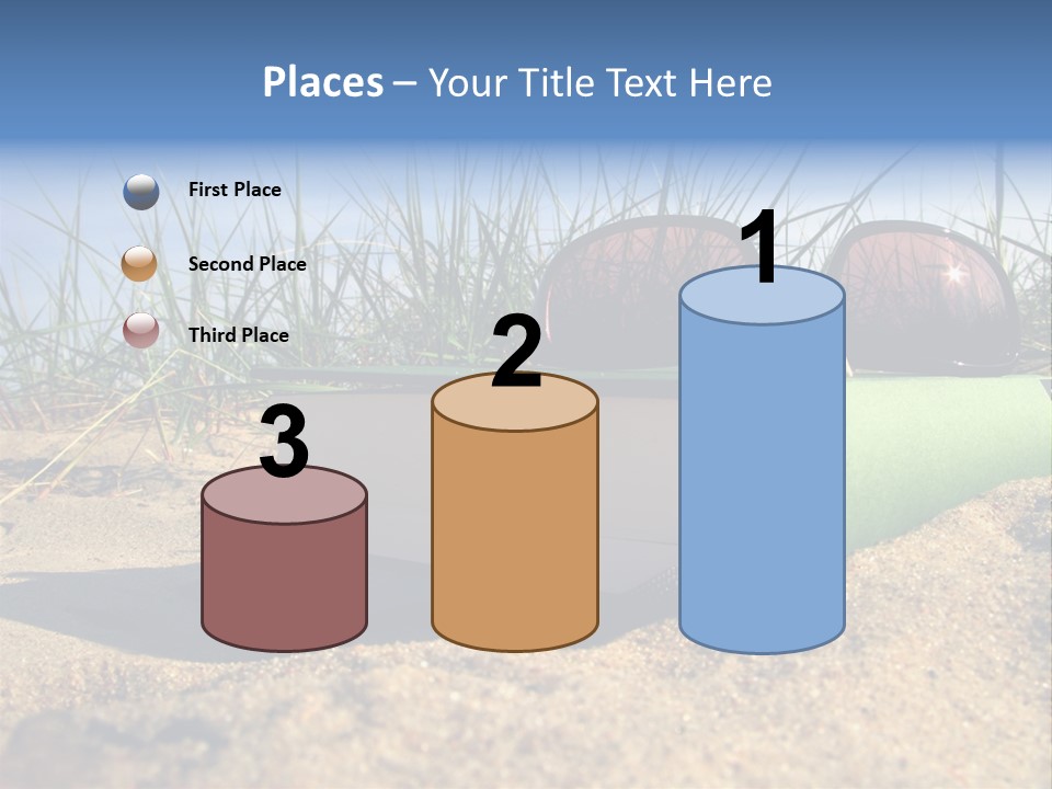 Reading Nature Sand PowerPoint Template