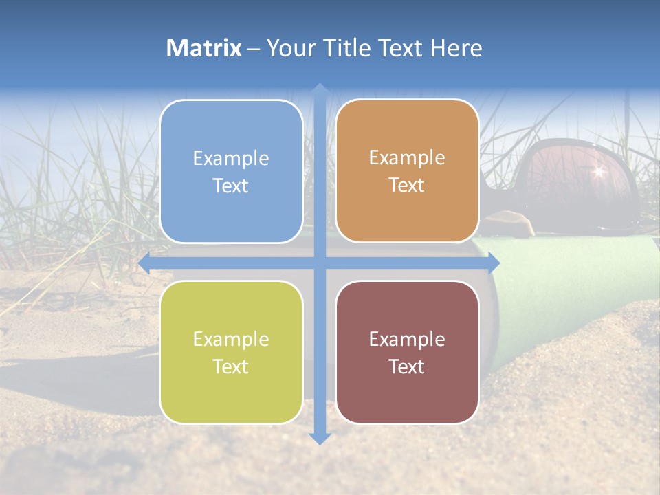 Reading Nature Sand PowerPoint Template