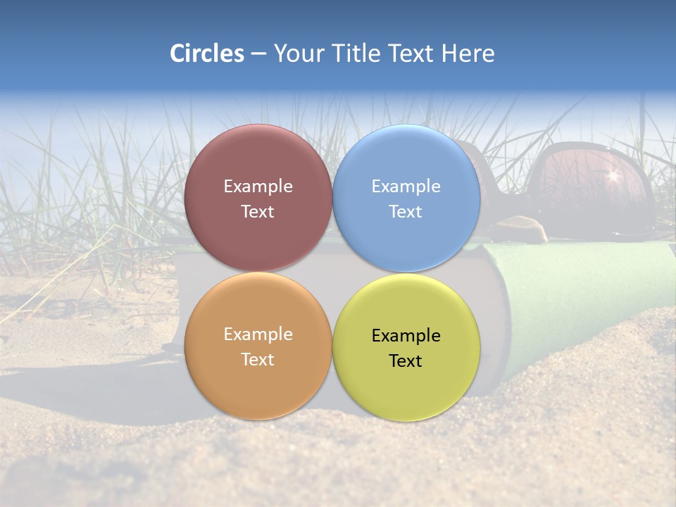 Reading Nature Sand PowerPoint Template
