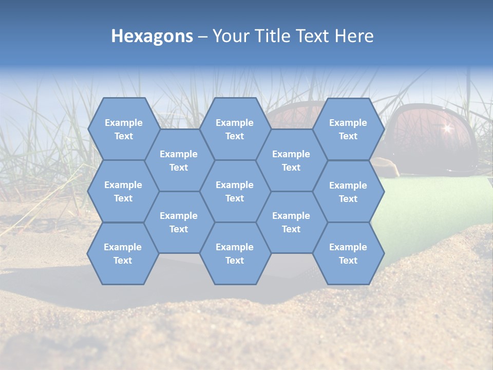 Reading Nature Sand PowerPoint Template