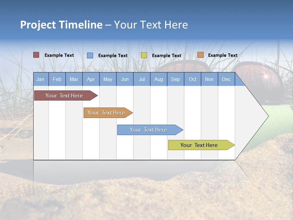 Reading Nature Sand PowerPoint Template