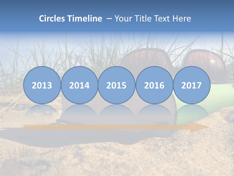 Reading Nature Sand PowerPoint Template