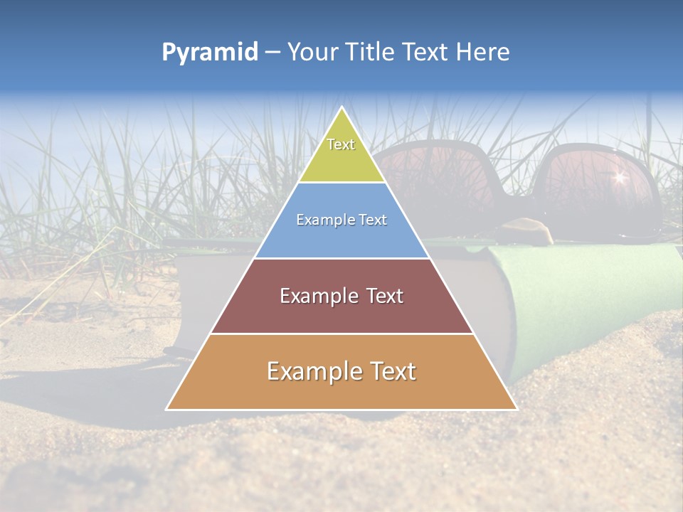 Reading Nature Sand PowerPoint Template