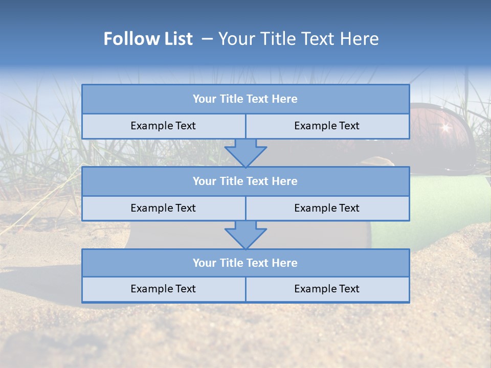 Reading Nature Sand PowerPoint Template