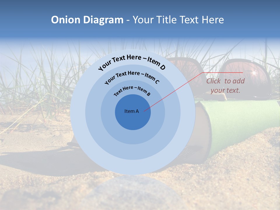 Reading Nature Sand PowerPoint Template