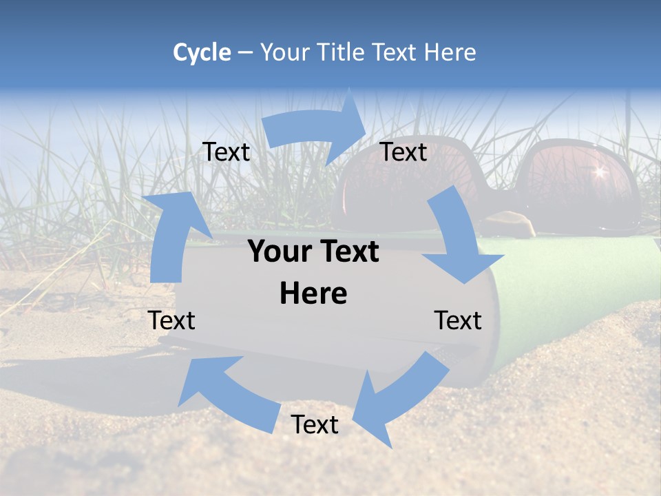 Reading Nature Sand PowerPoint Template