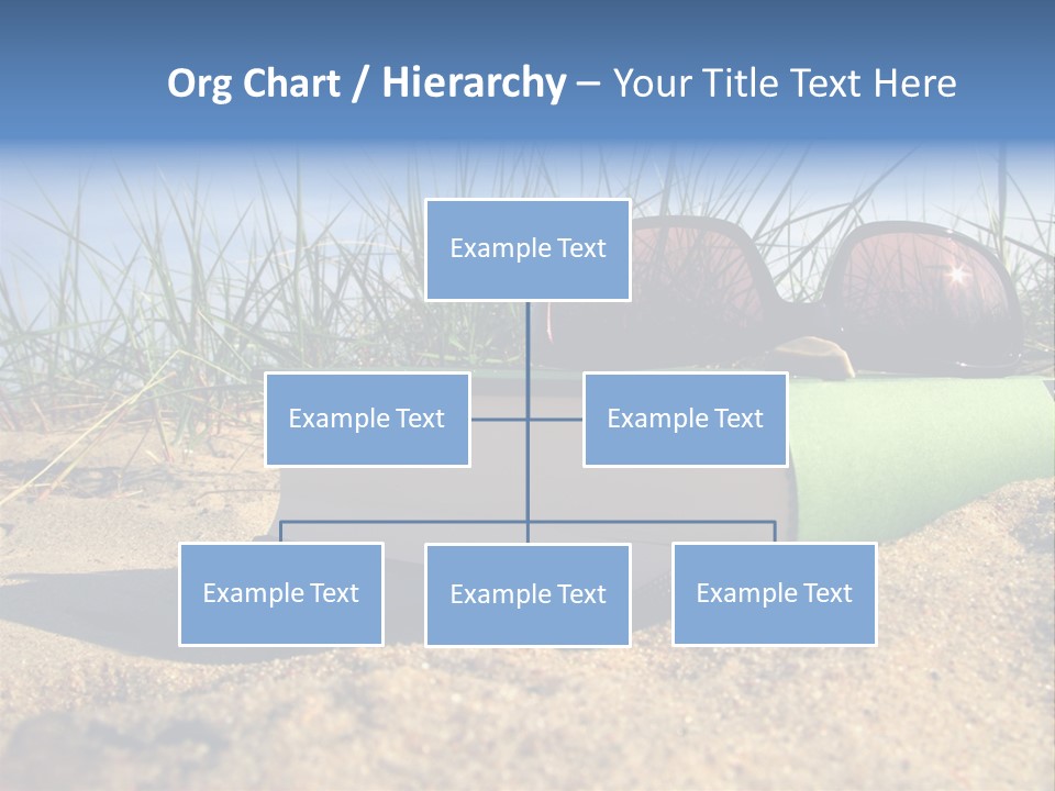 Reading Nature Sand PowerPoint Template