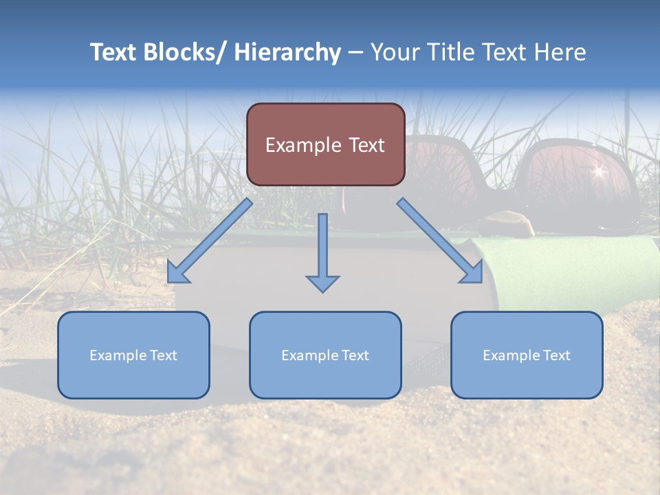 Reading Nature Sand PowerPoint Template