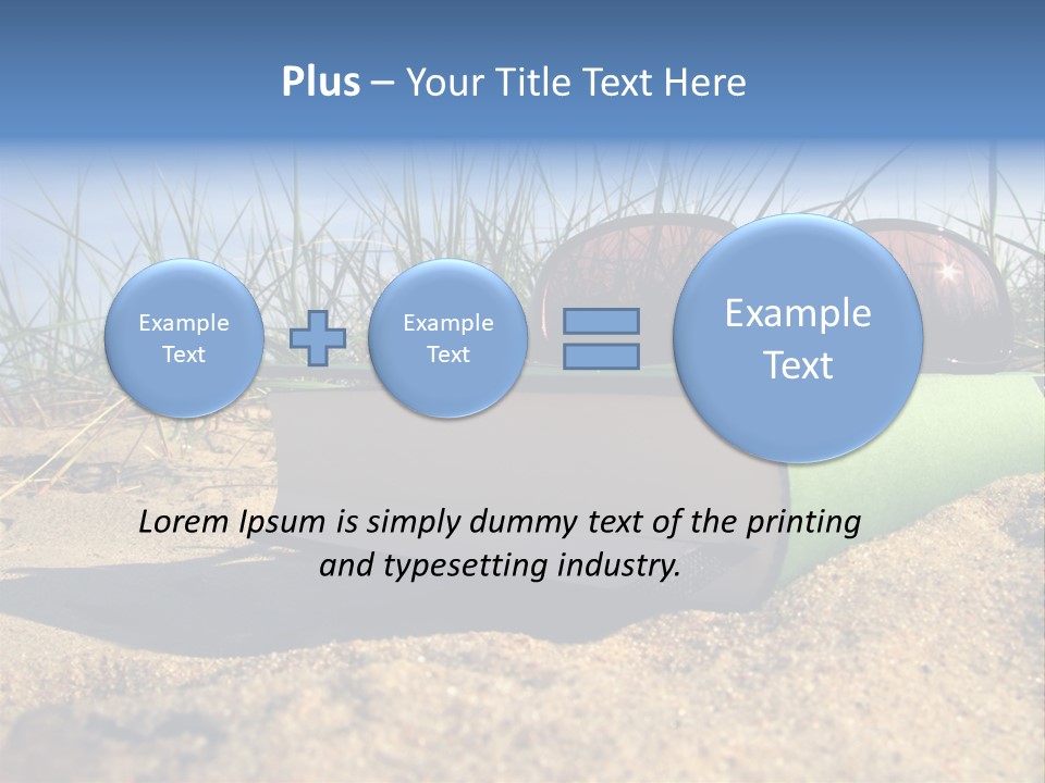 Reading Nature Sand PowerPoint Template