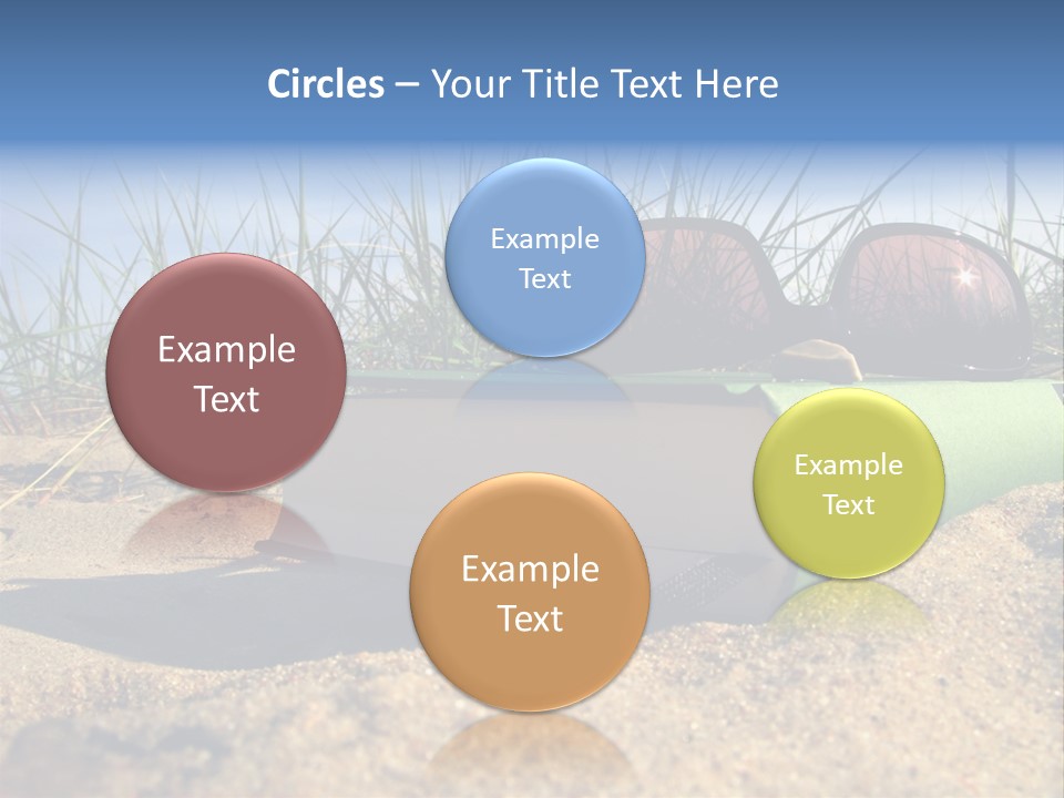 Reading Nature Sand PowerPoint Template