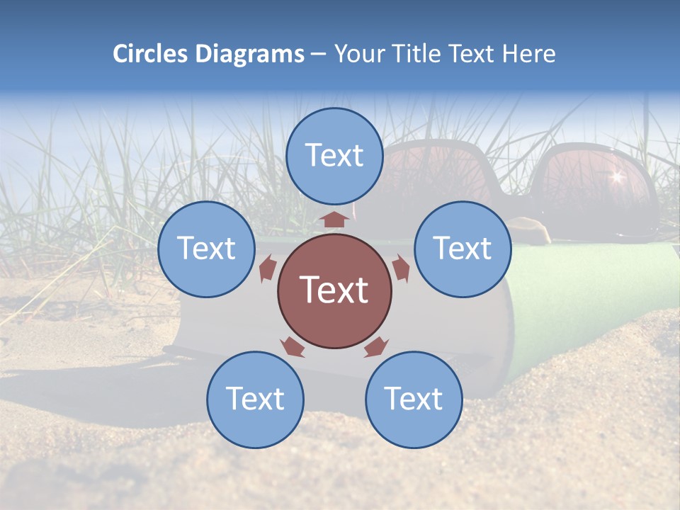 Reading Nature Sand PowerPoint Template