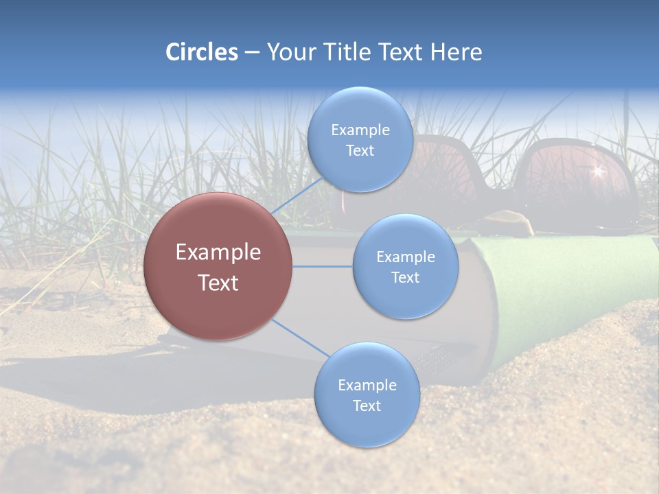 Reading Nature Sand PowerPoint Template