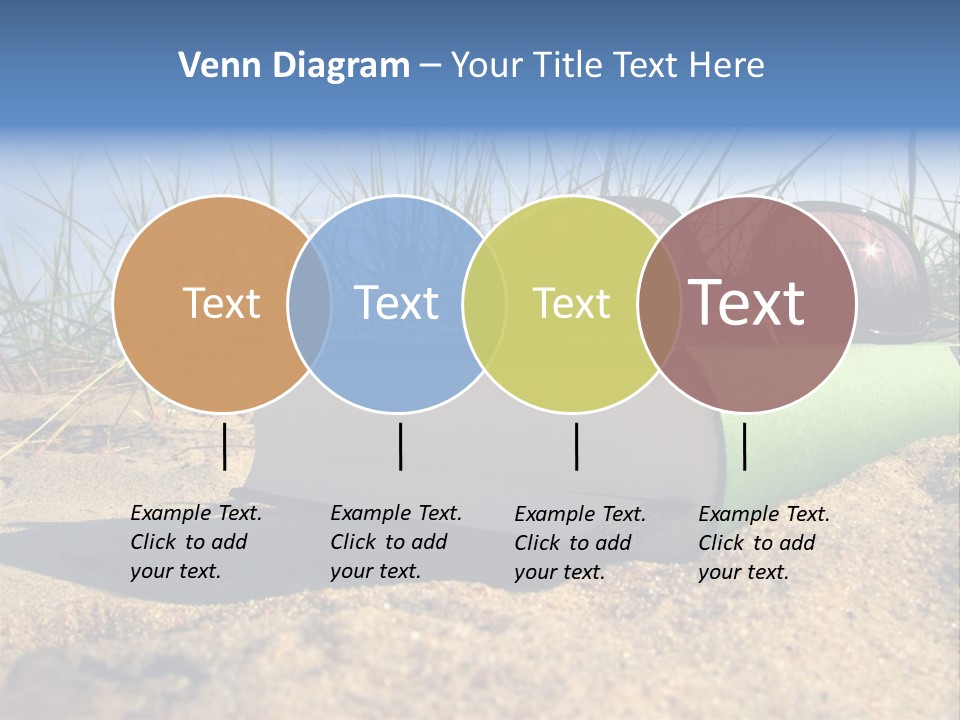 Reading Nature Sand PowerPoint Template