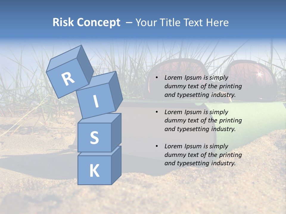 Reading Nature Sand PowerPoint Template