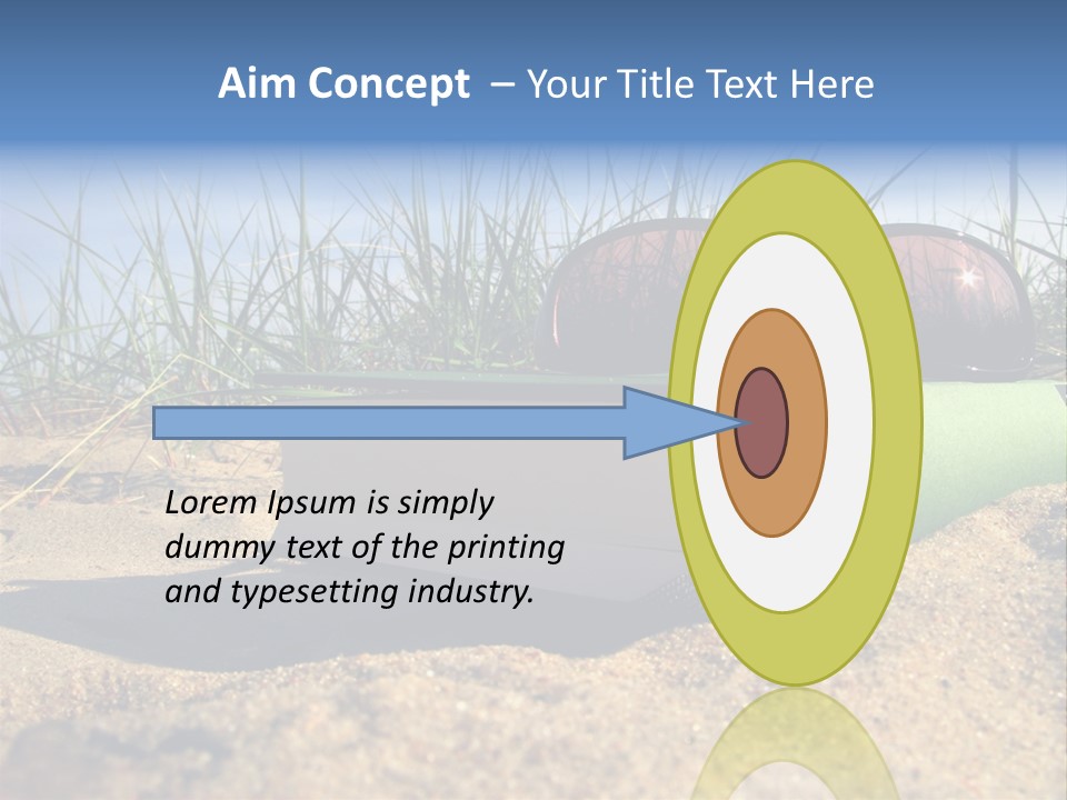 Reading Nature Sand PowerPoint Template