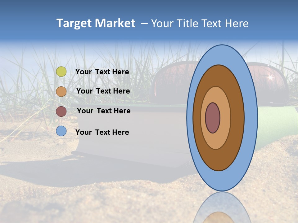 Reading Nature Sand PowerPoint Template