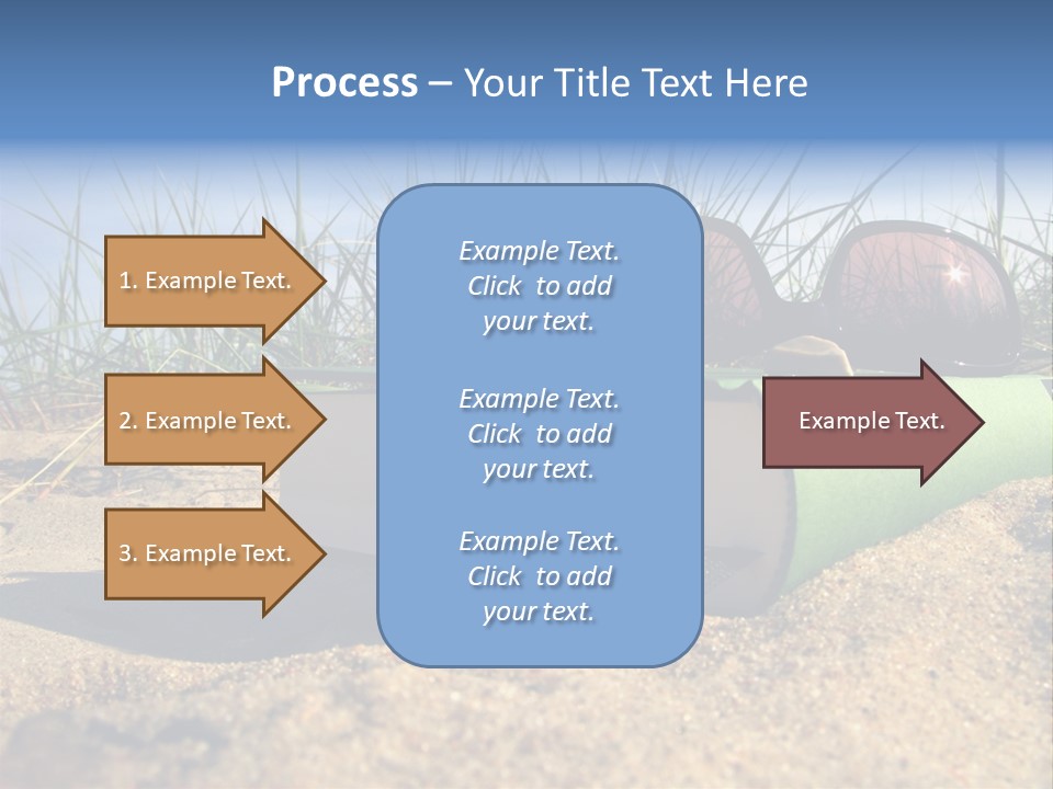 Reading Nature Sand PowerPoint Template