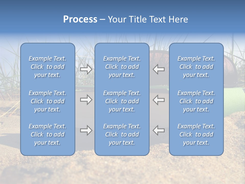 Reading Nature Sand PowerPoint Template