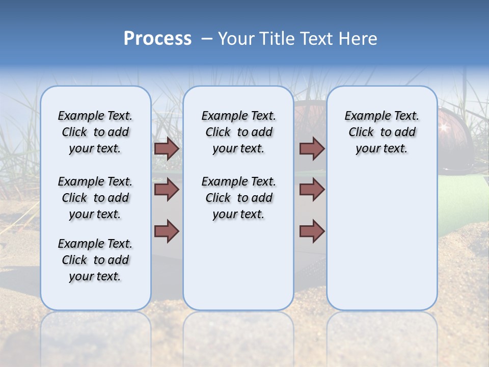 Reading Nature Sand PowerPoint Template