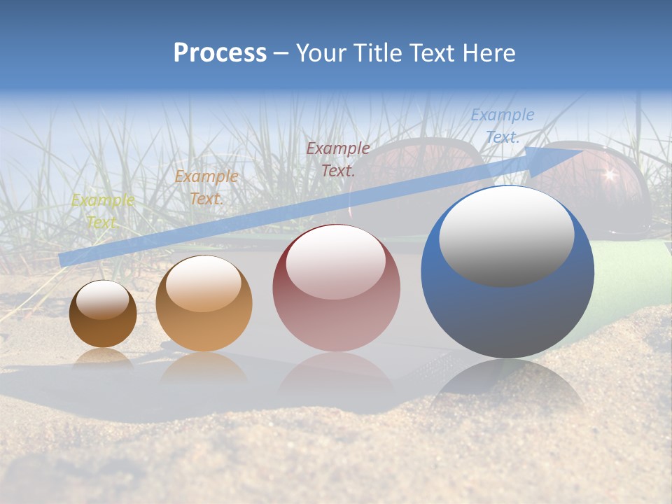 Reading Nature Sand PowerPoint Template