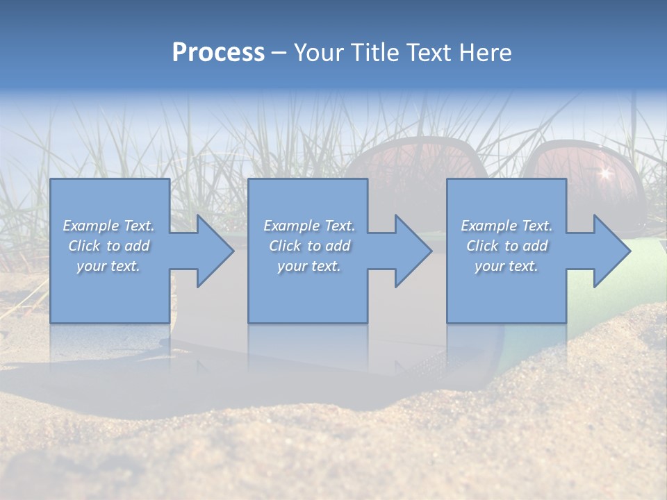 Reading Nature Sand PowerPoint Template
