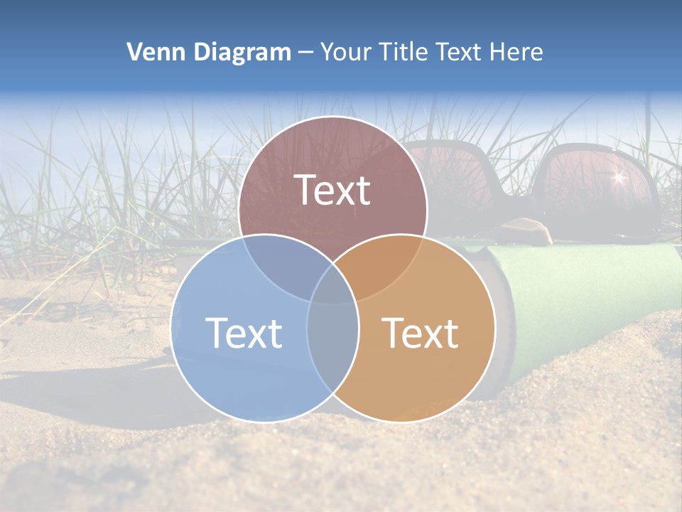 Reading Nature Sand PowerPoint Template