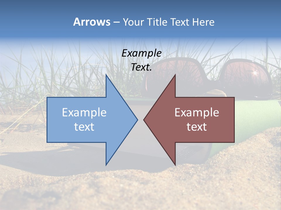Reading Nature Sand PowerPoint Template