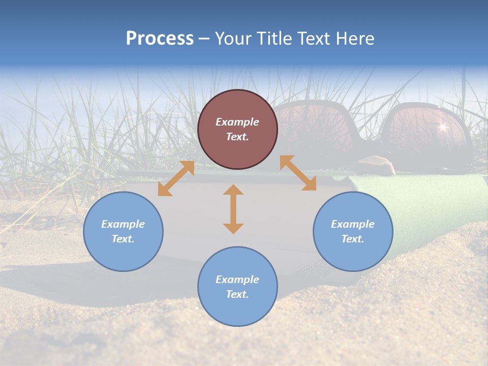 Reading Nature Sand PowerPoint Template