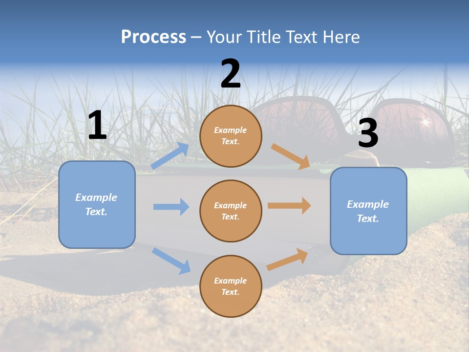 Reading Nature Sand PowerPoint Template