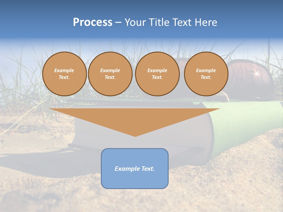 Reading Nature Sand PowerPoint Template