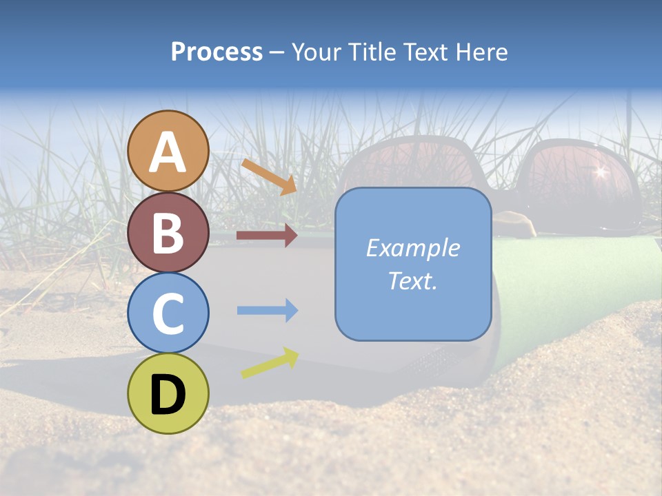 Reading Nature Sand PowerPoint Template